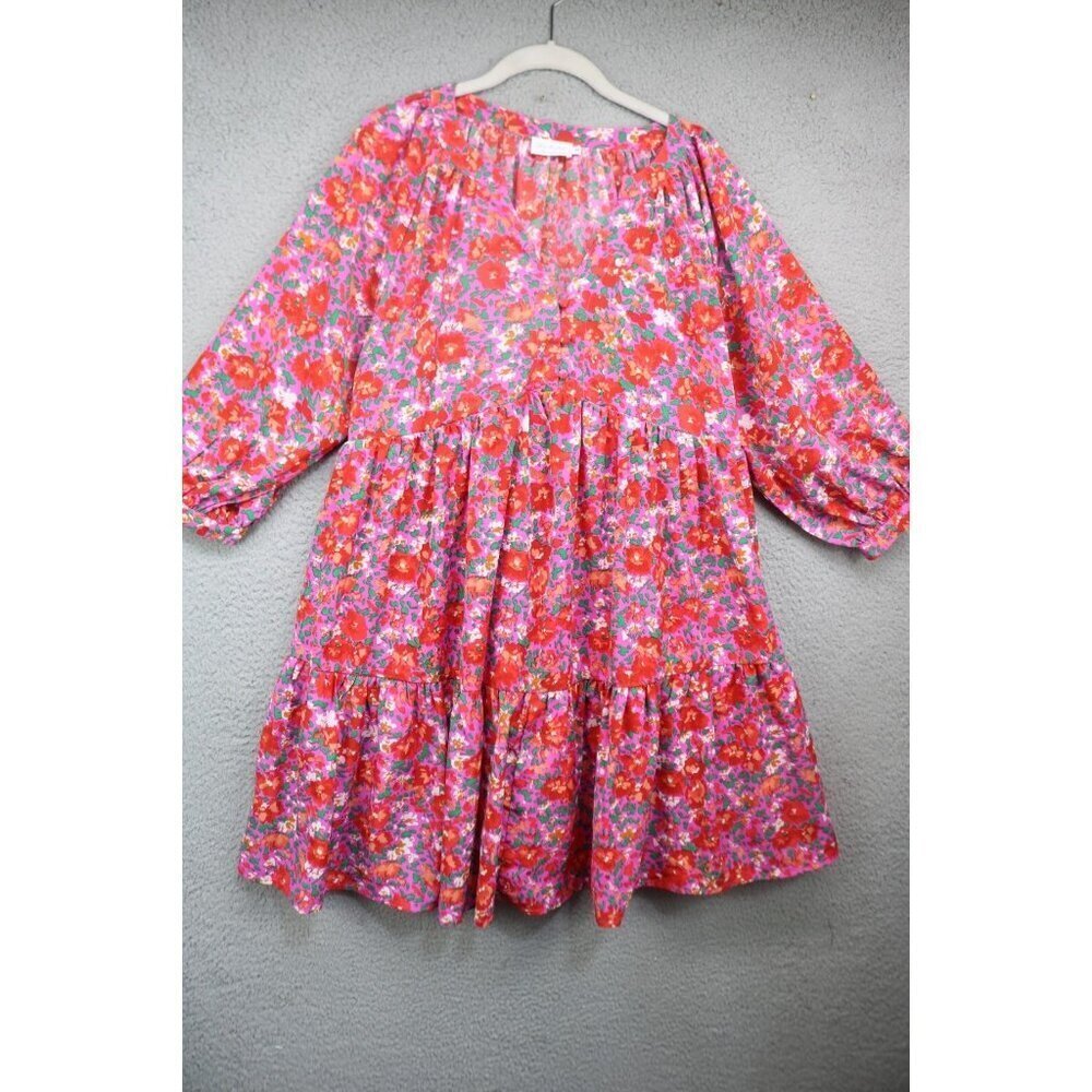 Shop The Mint 3/4 Balloon Sleeve Floral Babydoll Dress-M-Whimsigoth-Cottagecore